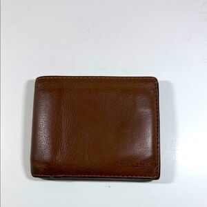 Men’s Coach wallet, used, brown leather